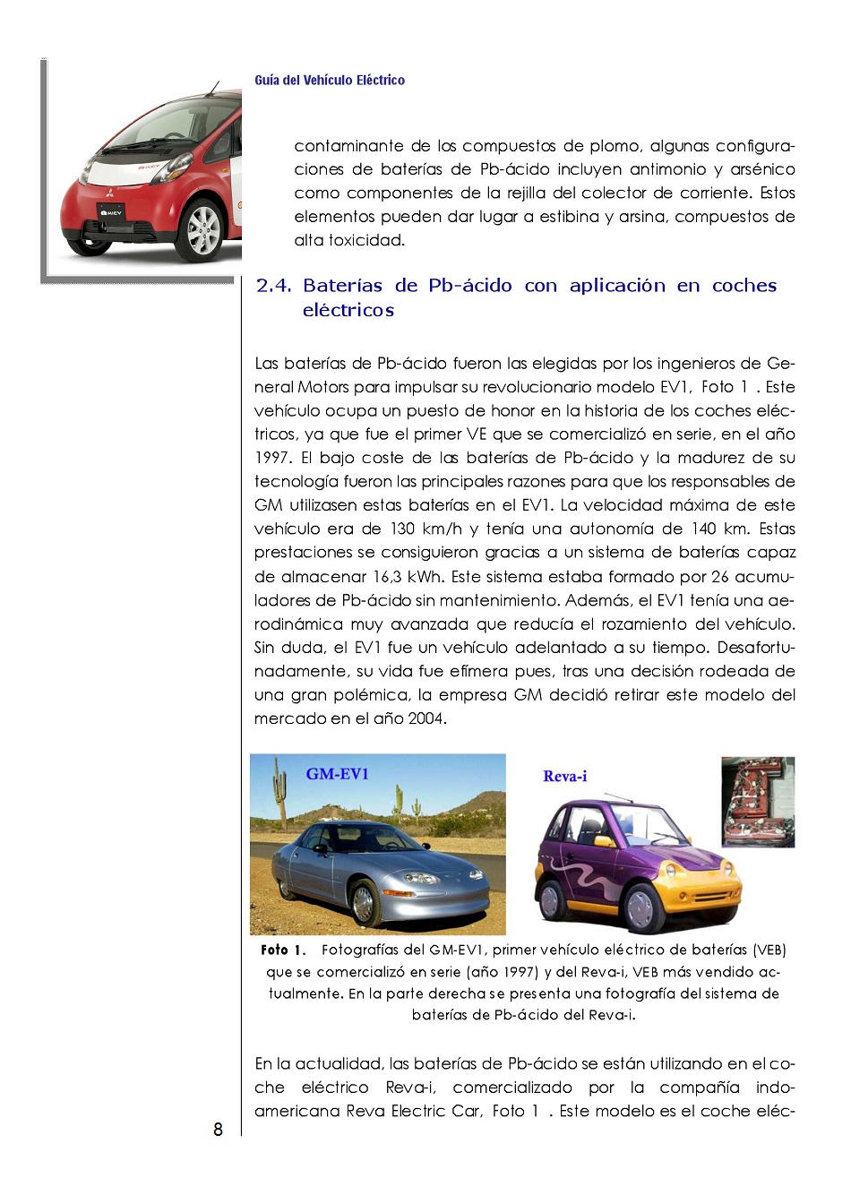 Bateras Recargables Avanzadas para Vehculos Elctricos. Pgina 08