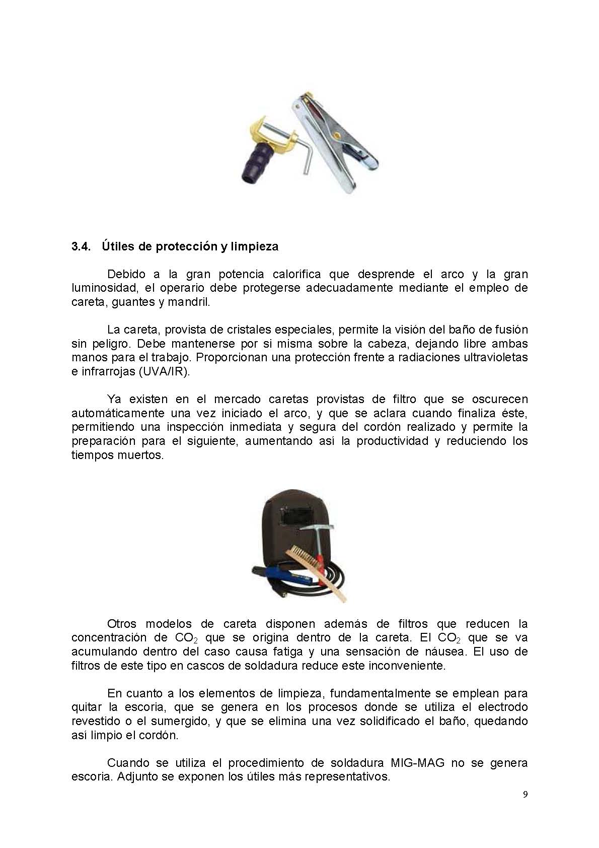 Equipos y tiles de la soldadura por arco elctrico