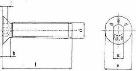 Tornillo de cabeza avellanada tipo Allen