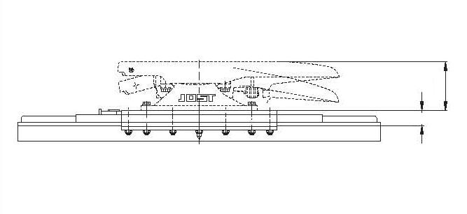Quinta rueda en carro desplazable