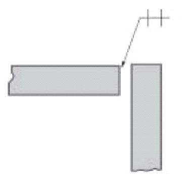 Representacin grfica de bordes rectos