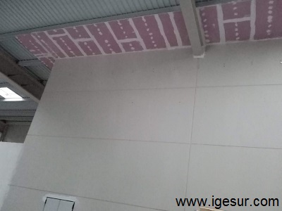 Ejemplo de tabique ignfugo