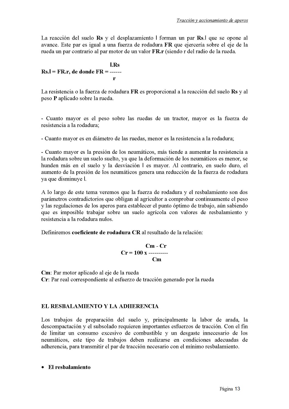 Estudio de los tractores y de maquinaria agrcola. Pgina 13