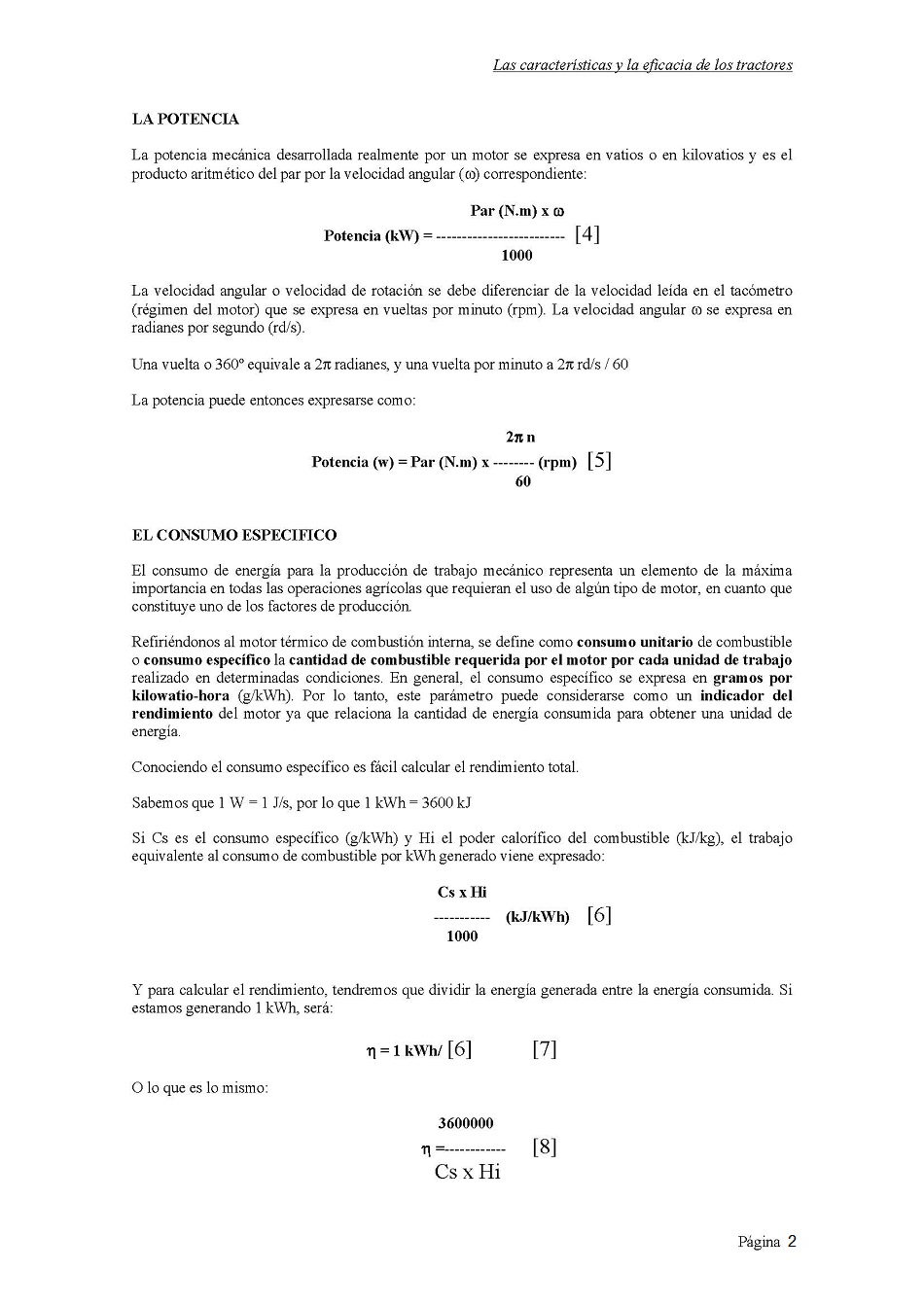 Estudio de los tractores y de maquinaria agrcola. Pgina 2