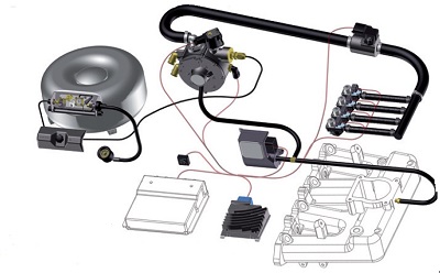 Instalacin en vehculo del sistema de conversin a GLP