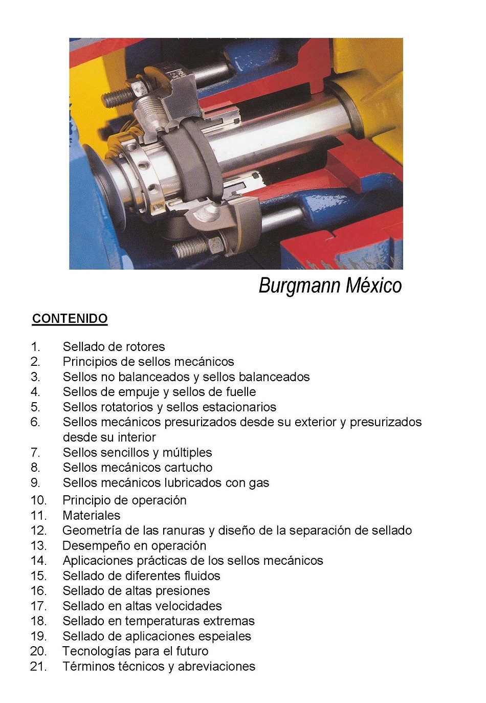 Sellado de equipos mecnicos rotatorios. Pgina 1