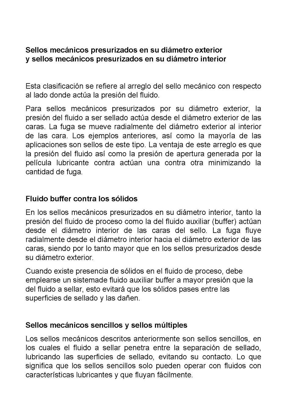 Sellado de equipos mecnicos rotatorios. Pgina 22