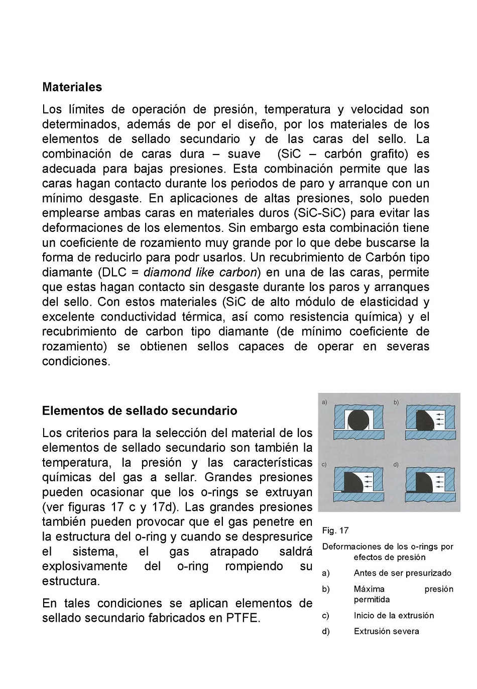 Sellado de equipos mecnicos rotatorios. Pgina 28