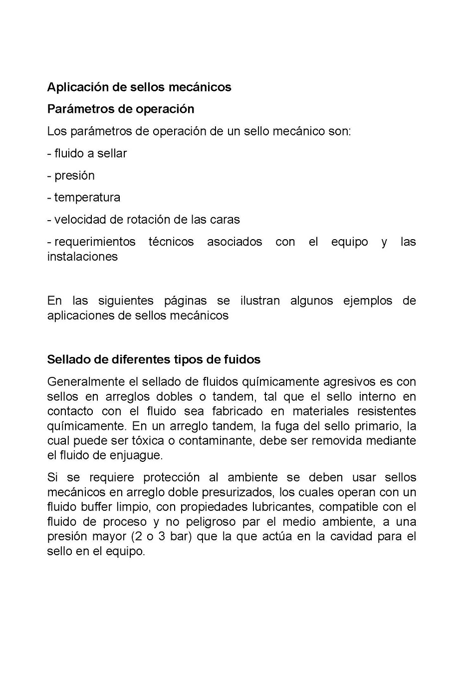 Sellado de equipos mecnicos rotatorios. Pgina 35