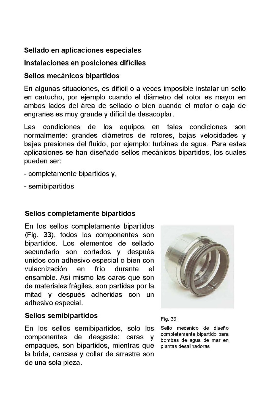 Sellado de equipos mecnicos rotatorios. Pgina 44