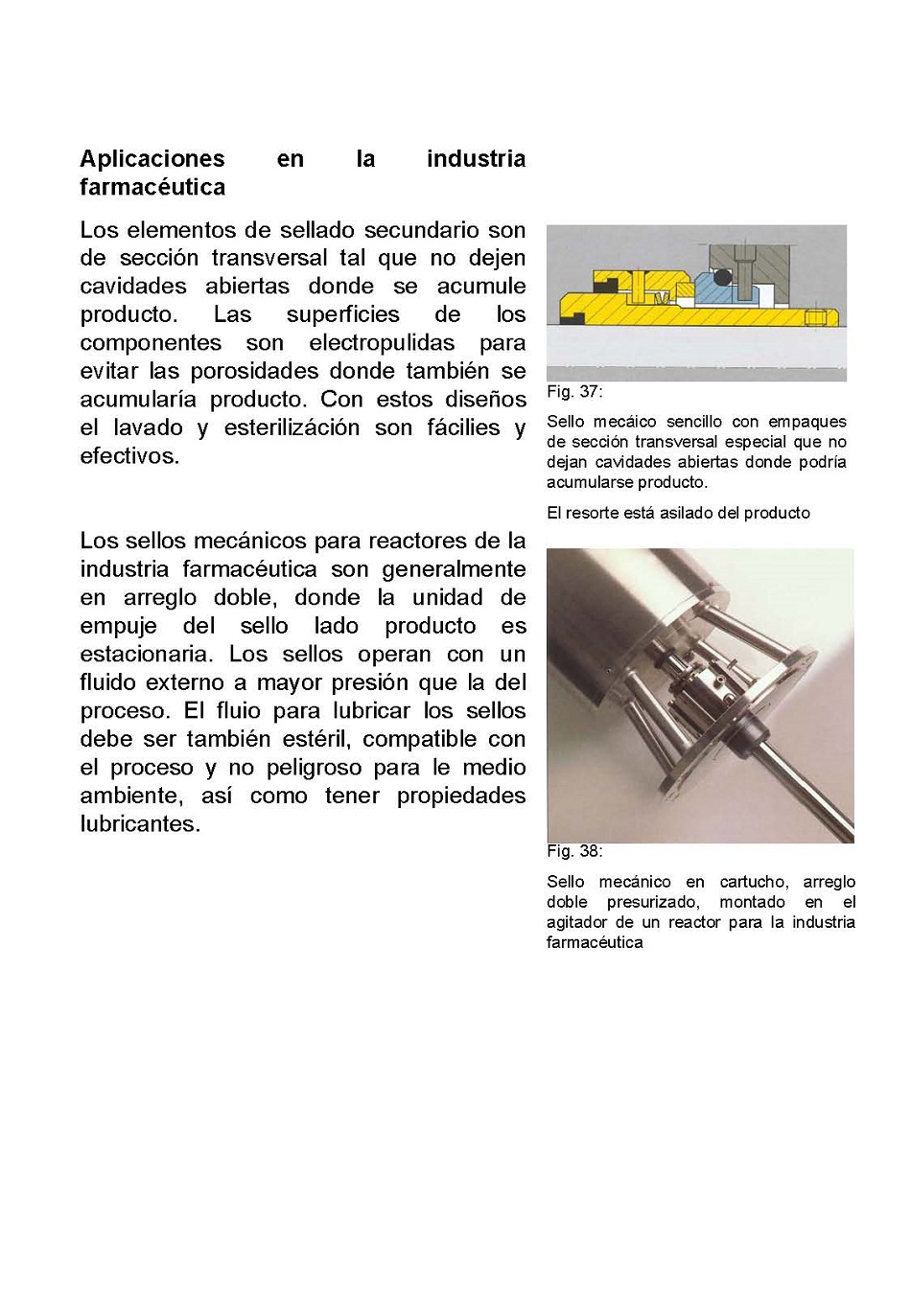 Sellado de equipos mecnicos rotatorios. Pgina 47