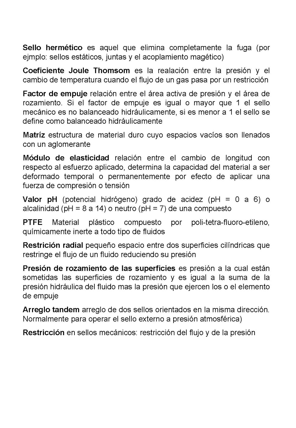 Sellado de equipos mecnicos rotatorios. Pgina 50