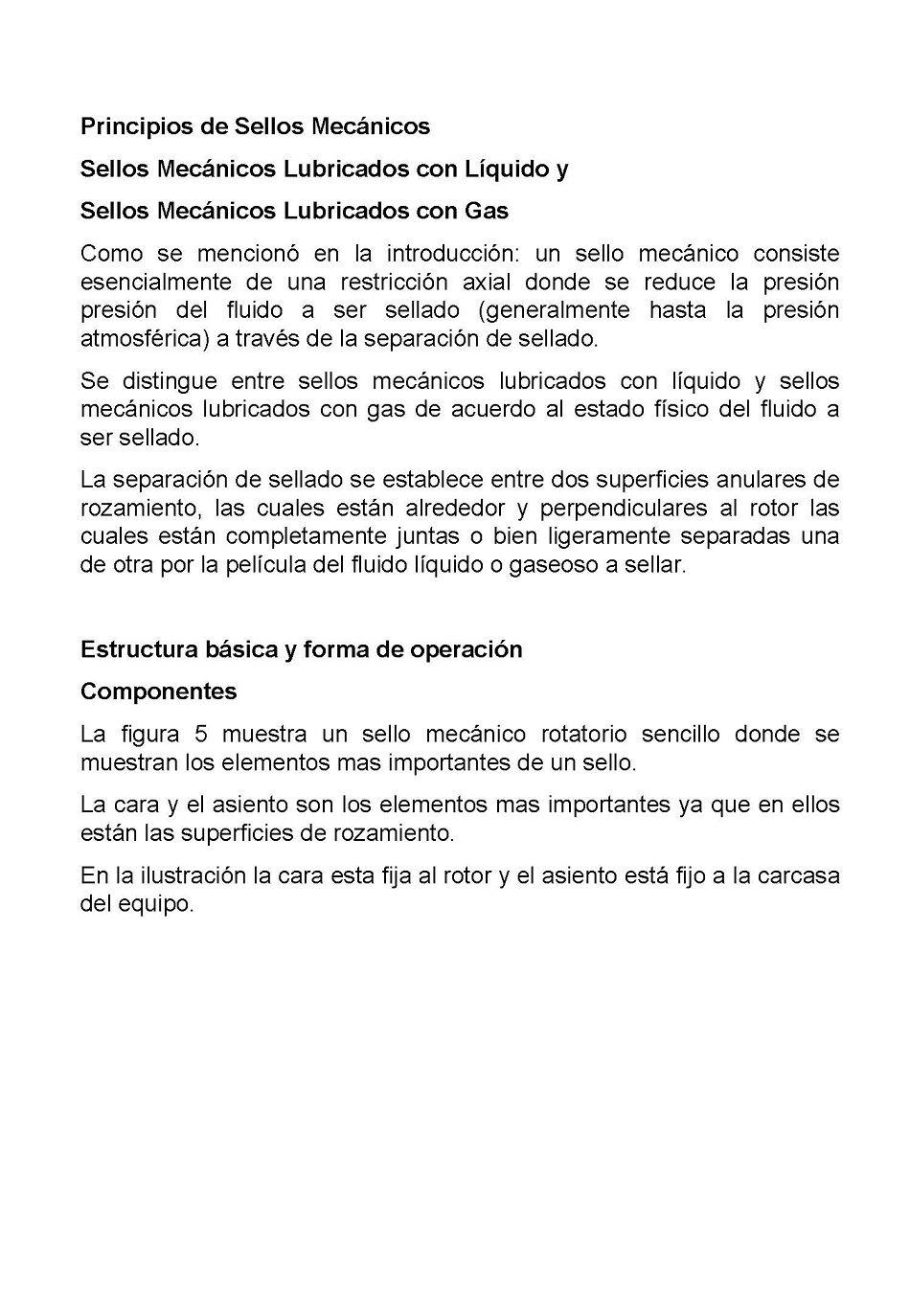 Sellado de equipos mecnicos rotatorios. Pgina 5