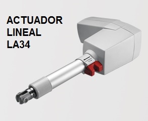 Actuador lineal para el accionamiento de la plataforma elevadora