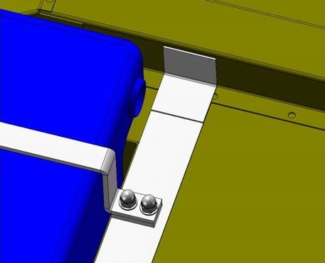 Sujecin del depsito de combustible al vehculo