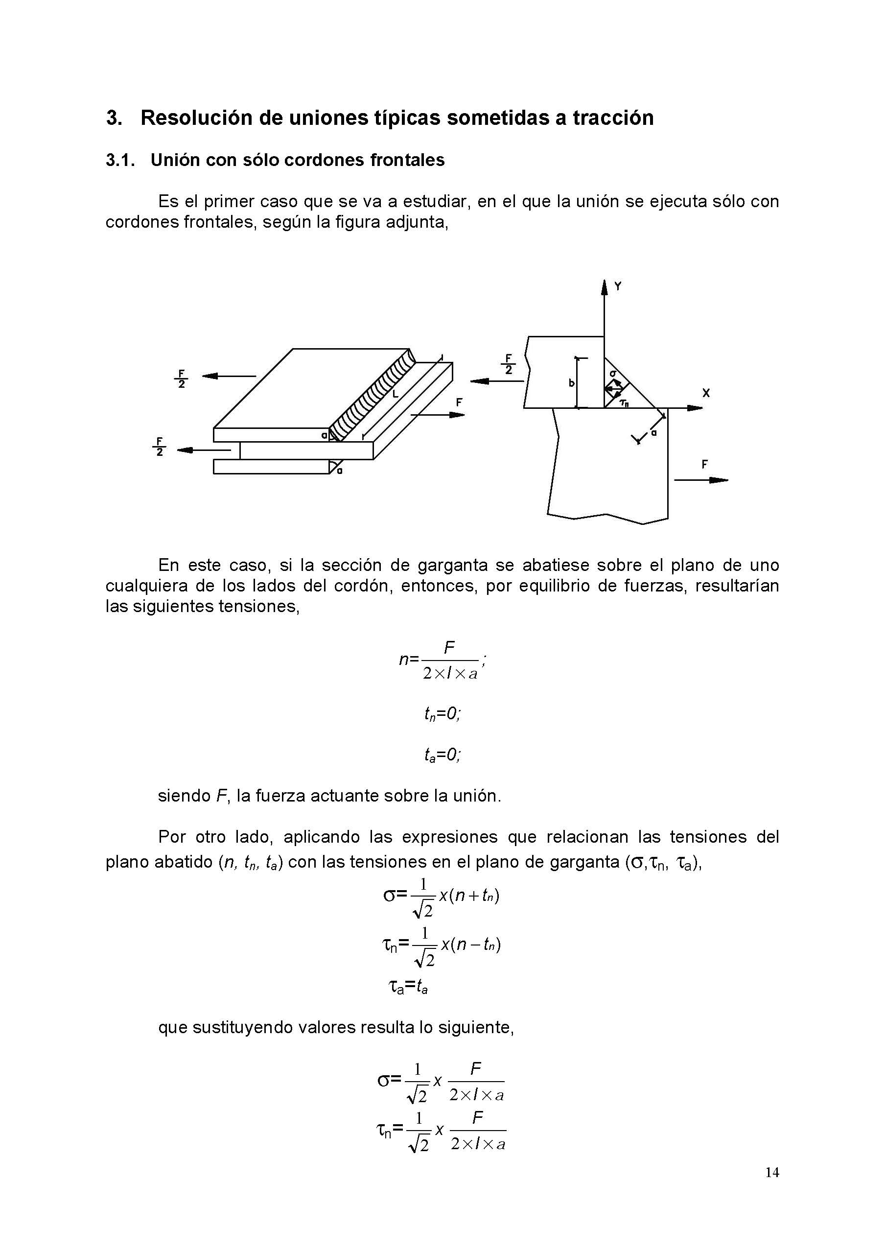 Clculo mecnico de las uniones soldadas