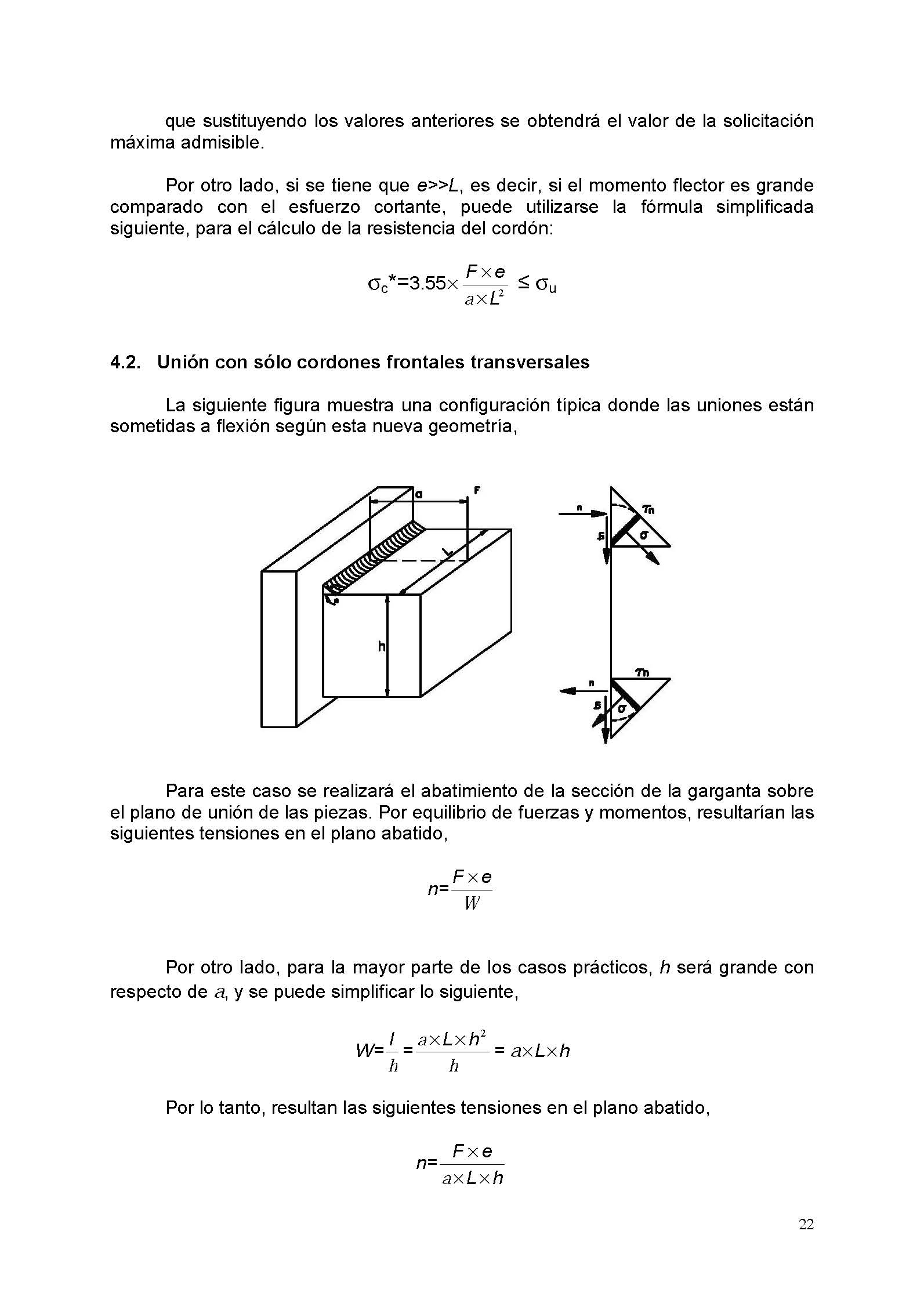 Clculo mecnico de las uniones soldadas