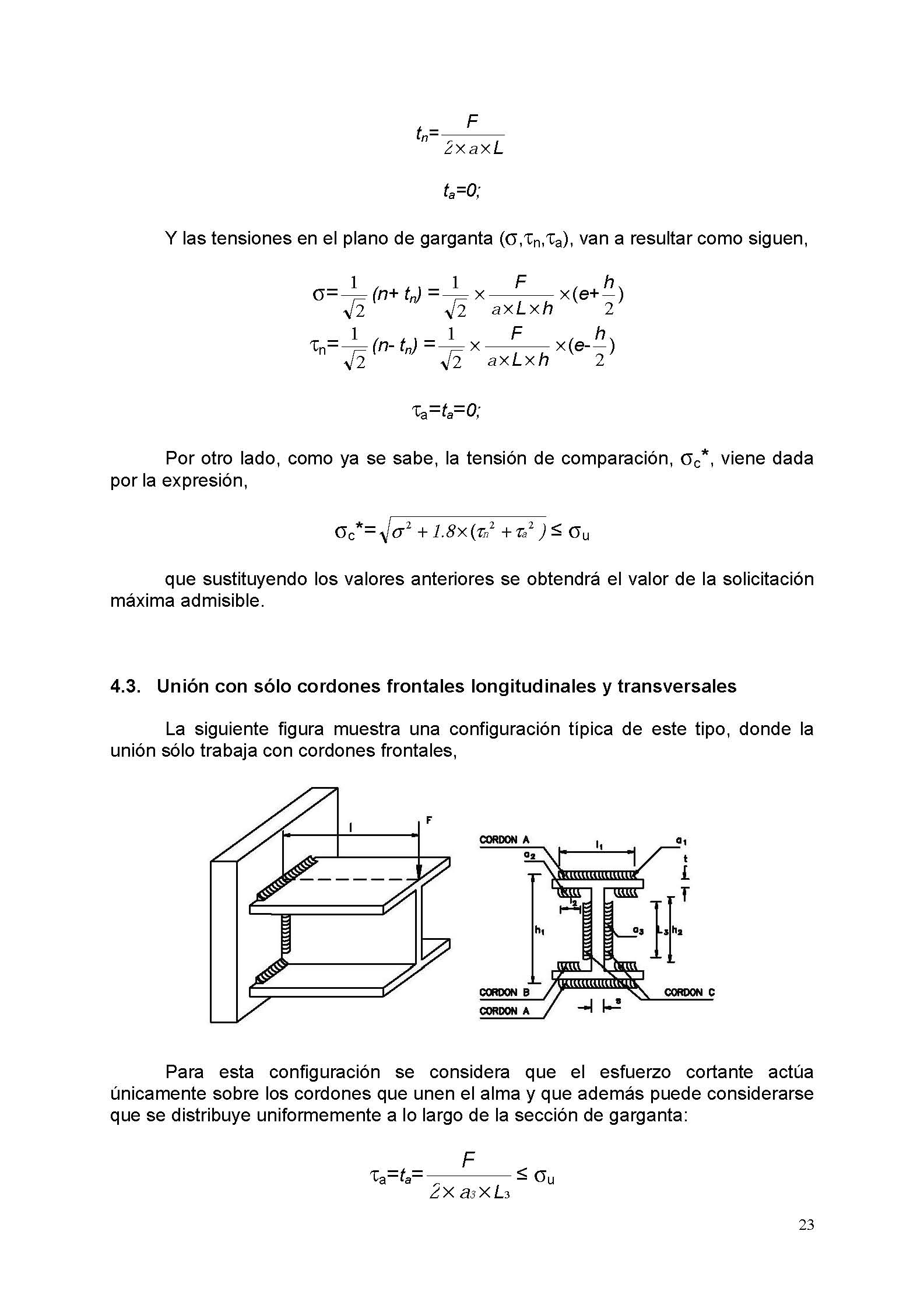 Clculo mecnico de las uniones soldadas