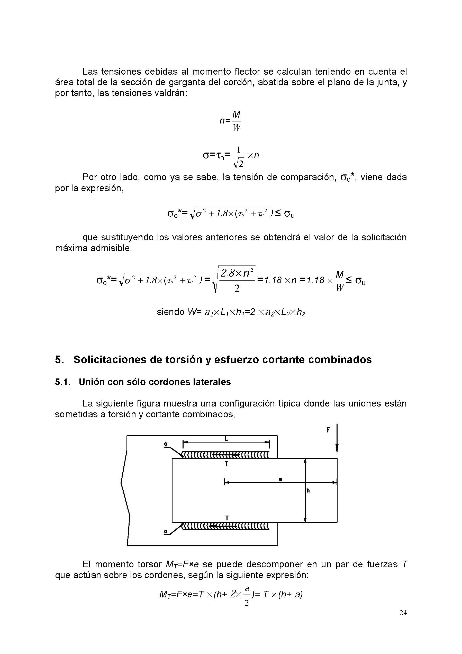 Clculo mecnico de las uniones soldadas