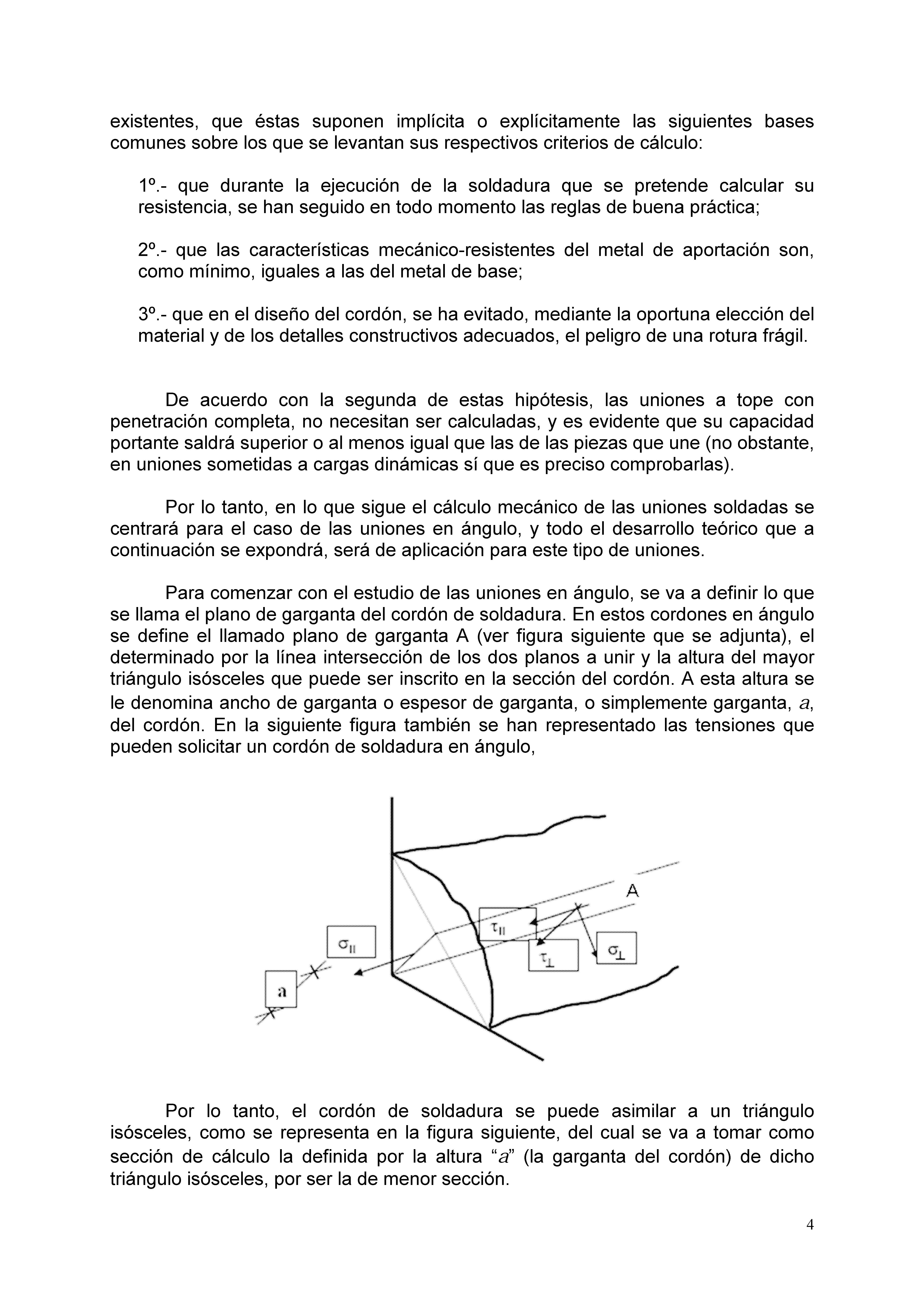 Clculo mecnico de las uniones soldadas