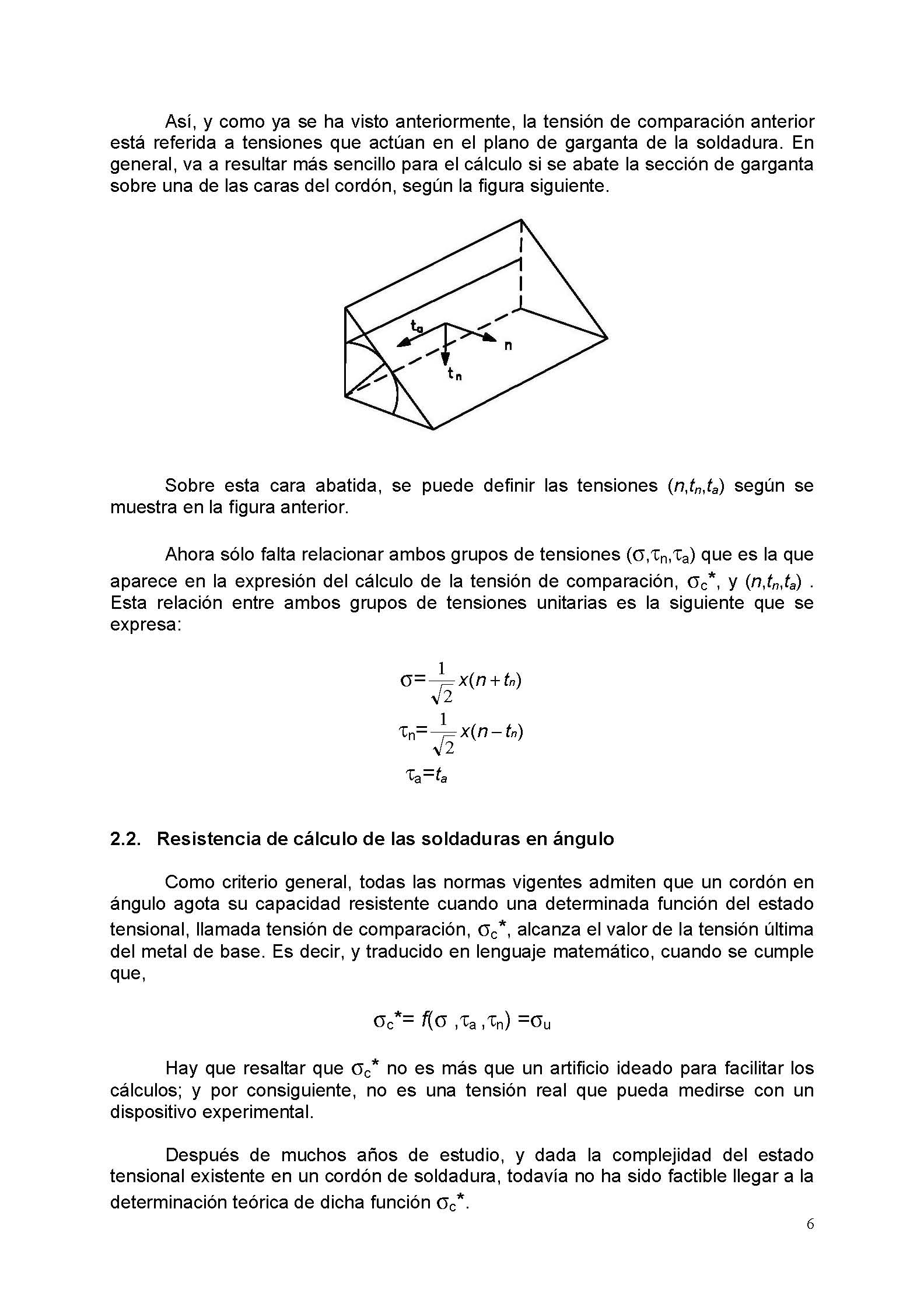 Clculo mecnico de las uniones soldadas
