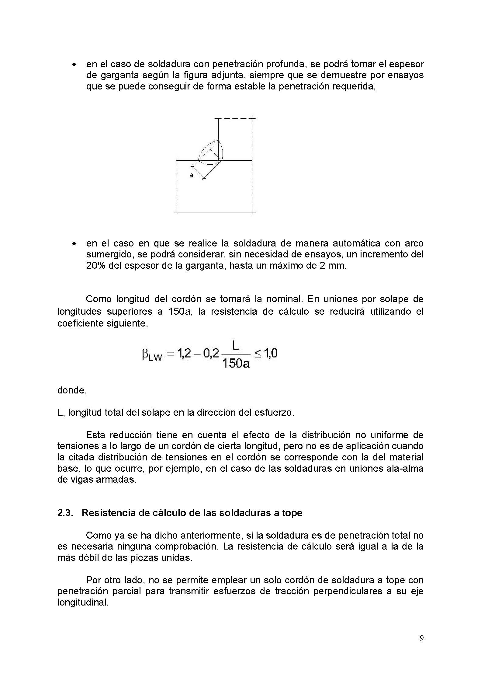 Clculo mecnico de las uniones soldadas