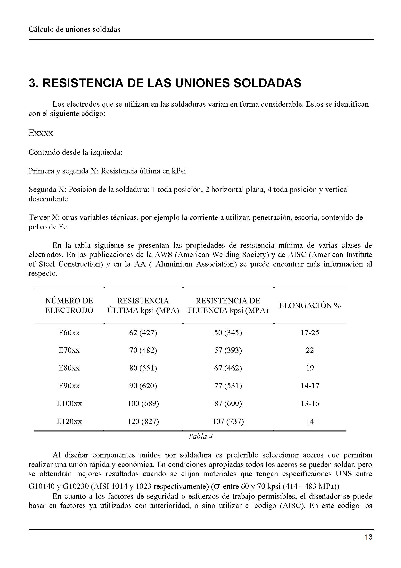 Clculo de uniones soldadas