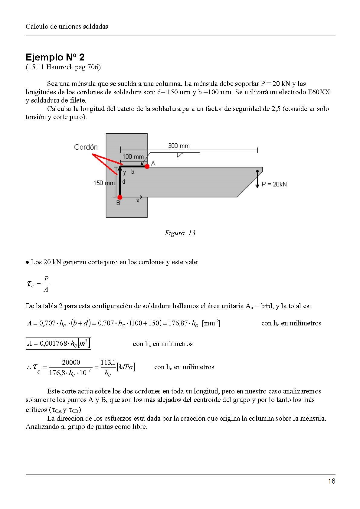 Clculo de uniones soldadas