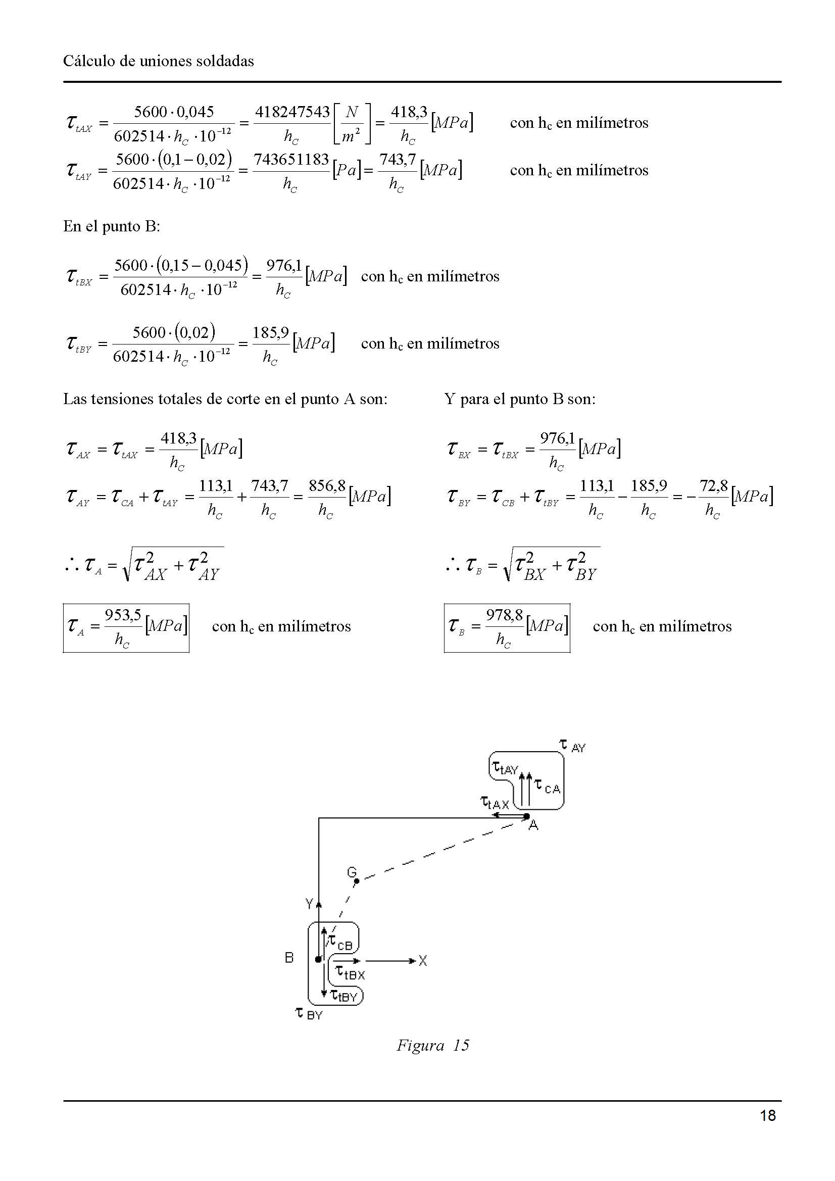 Clculo de uniones soldadas