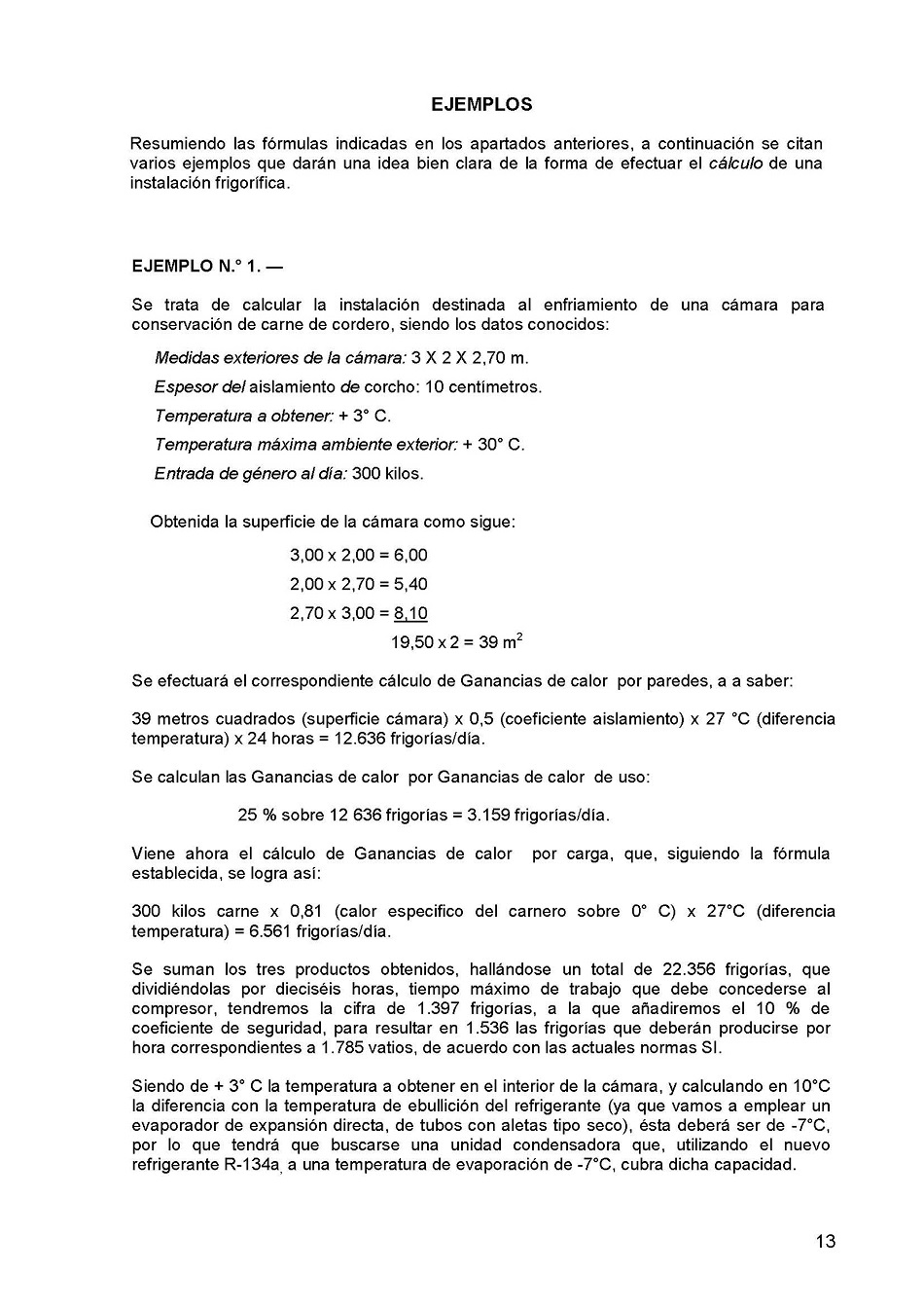 Clculo de instalaciones frigorficas. Pgina 13
