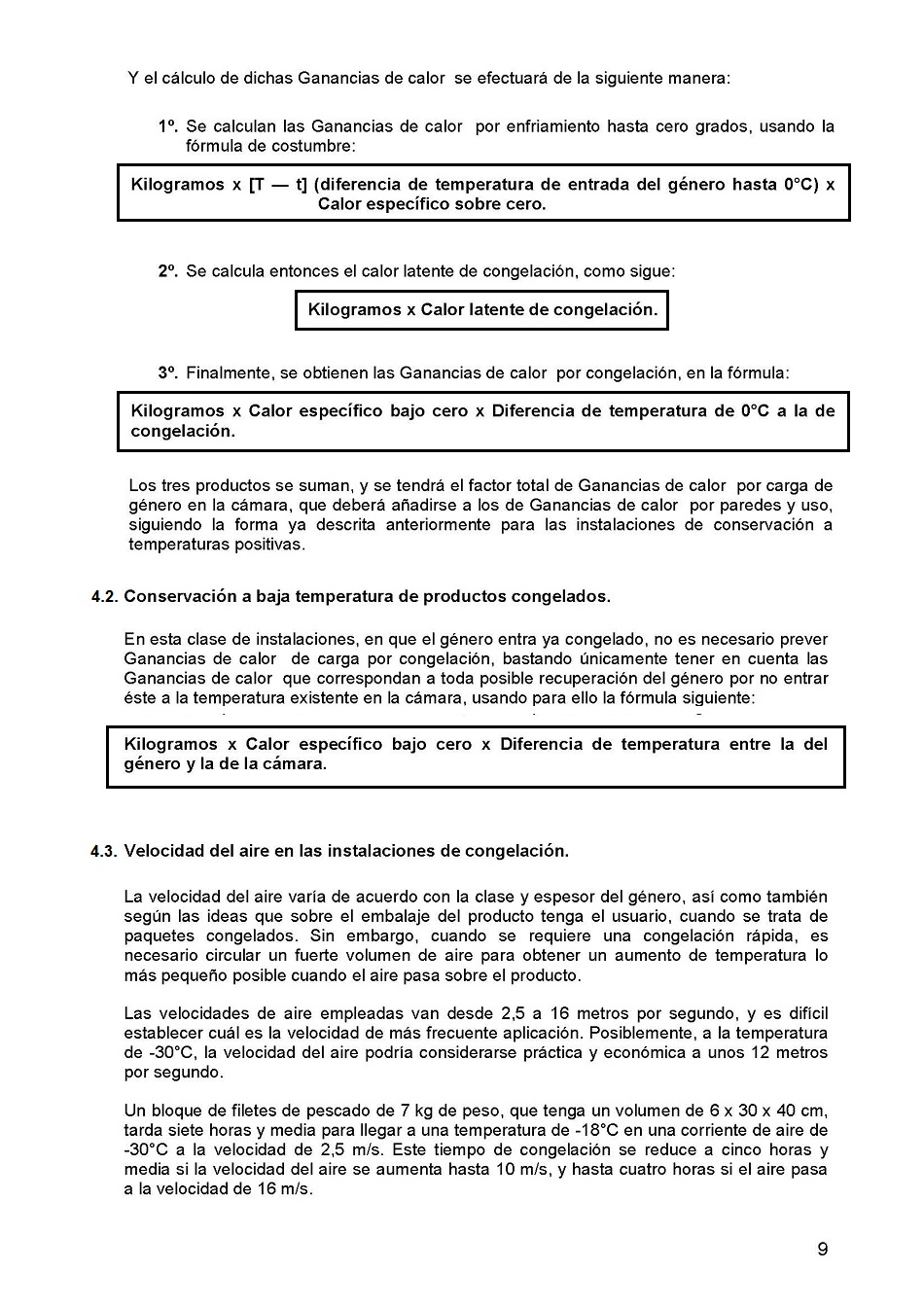 Clculo de instalaciones frigorficas. Pgina 09