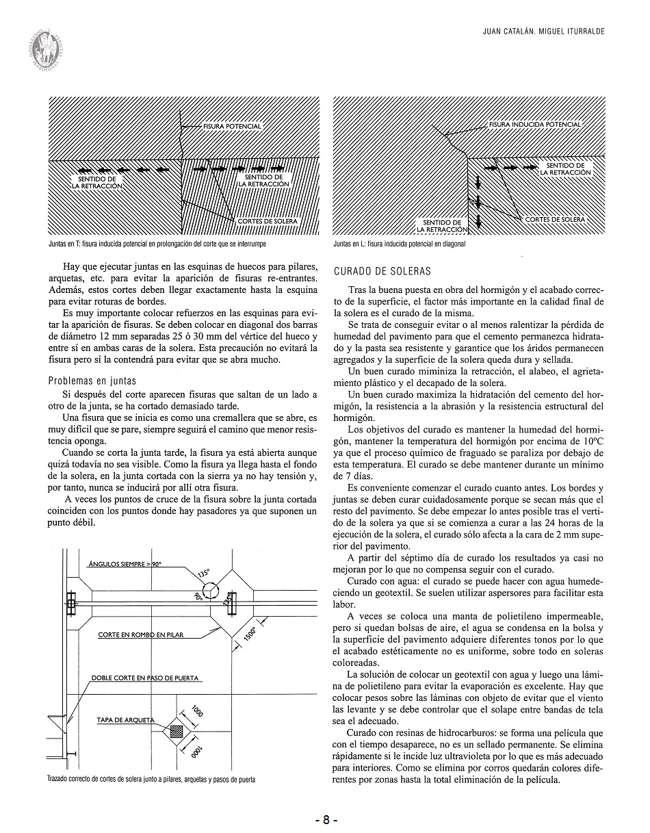 Diseo y Ejecucin de Soleras Industriales: Problemas y Soluciones. Pgina 08